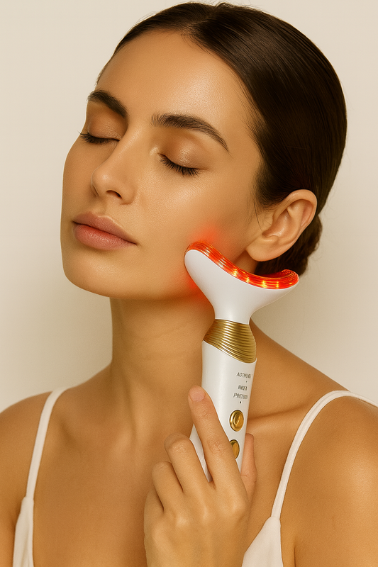 Appareil Beauté Visage & Cou – Technologie EMS & Photothérapie LED