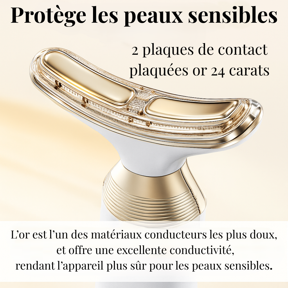 Appareil Beauté Visage & Cou – Technologie EMS & Photothérapie LED
