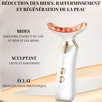 Appareil Beauté Visage & Cou – Technologie EMS & Photothérapie LED